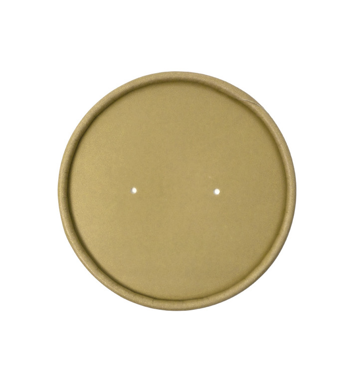 Couvercle en Carton Kraft pour Pot de Ø9,8cm (500 Utés) Couvercle en Carton Kraft pour Pot de Ø9,8cm (500 Utés)