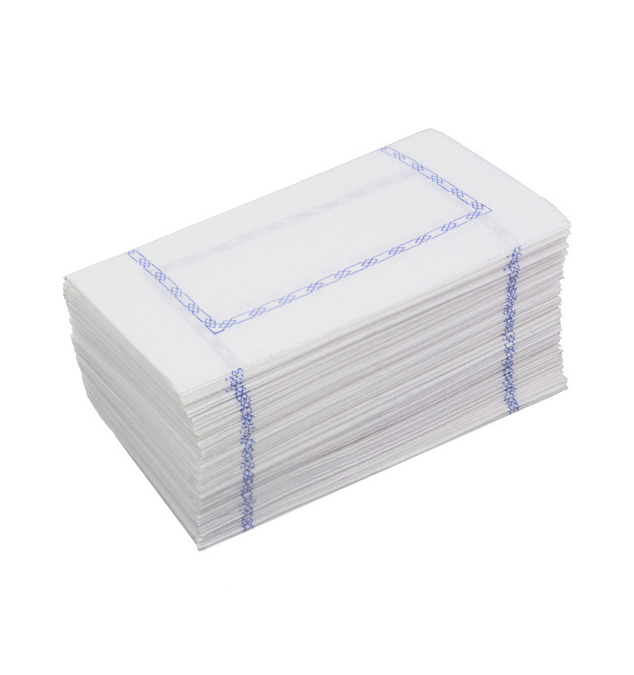 Papieren servet "Zigzag" Decoratief border wit 14x14cm (250 stuks) Papieren servet "Zigzag" Decoratief border wit 14x14cm (250 stuks)