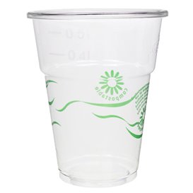 Sustainable Earth PLA Beker Transparant 250ml Ø7,3cm (500 stuks)