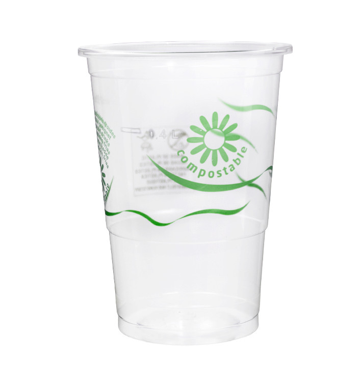 Gobelet Biodégradable PLA Transparent 250ml Ø7,3cm (500 Utés) Gobelet Biodégradable PLA Transparent 250ml Ø7,3cm (500 Utés)