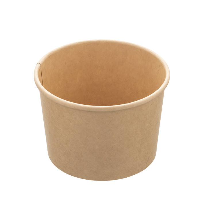 Pot en Carton Kraft Dessert 250ml Ø9,0cm (1.000 Utés) Pot en Carton Kraft Dessert 250ml Ø9,0cm (1.000 Utés)