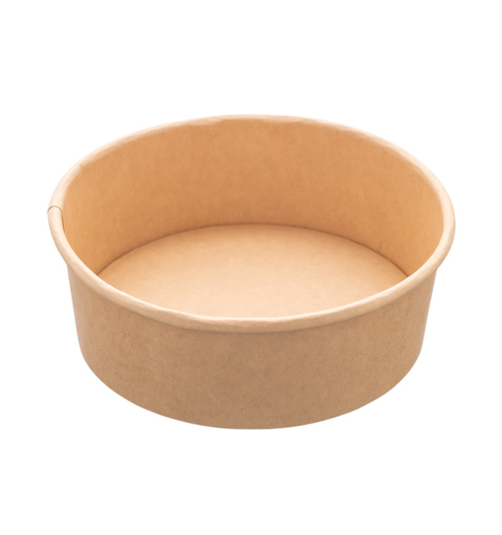 Kraft Kartonnen Saladebak 1.300ml Ø18,5cm (300 stuks) Kraft Kartonnen Saladebak 1.300ml Ø18,5cm (300 stuks)