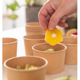 Pot en Carton Kraft Dessert 250ml Ø9,0cm (1.000 Utés)