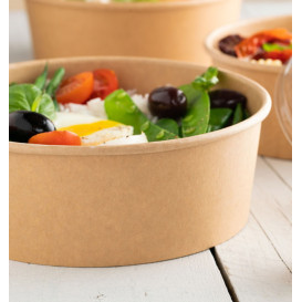 Kraft Kartonnen Saladebak 1.300ml Ø18,5cm (50 stuks)