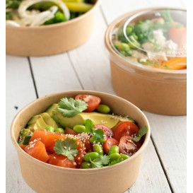 Couvercle rPET pour Pot 600/750ml Ø15,0cm (50 Utés)