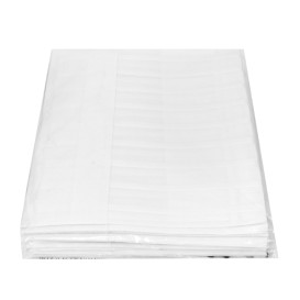 Wegwerp koksmstuks Pinstripe "TST" wit (100 stuks)