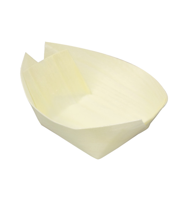 Amuse Bootje Hout 6x5cm (50 Stuks)