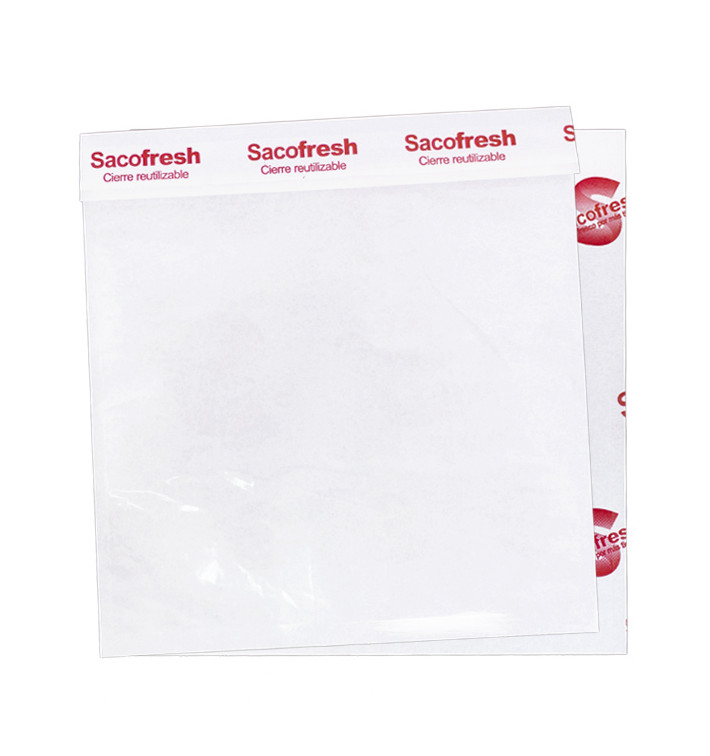 Sac en PE et Papier Réutilisable Fermeture Adhésiv Sacofresh Rouge 30x25cm (1.200 Utés) Sac en PE et Papier Réutilisable Fermeture Adhésiv Sacofresh Rouge 30x25cm (1.200 Utés)