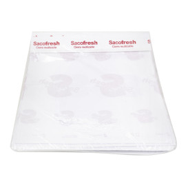 Sac en PE et Papier Réutilisable Fermeture Adhésiv Sacofresh Rouge 30x25cm (100 Utés)