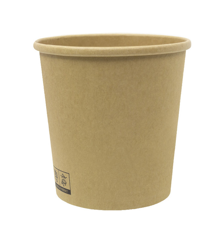 Kraft-Kraft Kartonnen Pot 450ml Ø9,5cm (400 Stuks) Kraft-Kraft Kartonnen Pot 450ml Ø9,5cm (400 Stuks)