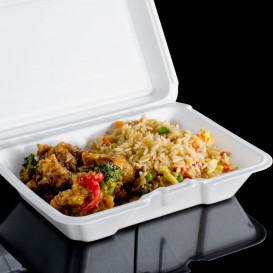 Schuim take-out Container Asian 2,40x1,40x0,70cm (100 stuks)
