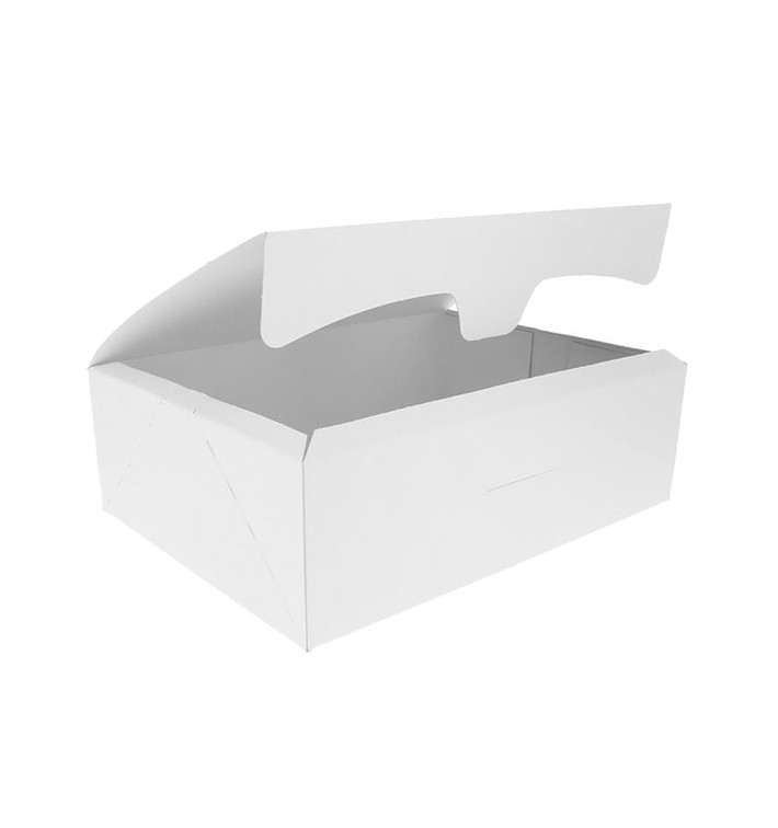 Boîte pâtissière 20,4x15,8x6cm 1Kg Blanc (200 Unités) Boîte pâtissière 20,4x15,8x6cm 1Kg Blanc (200 Unités)