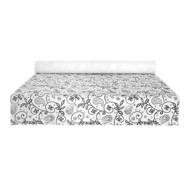 Nappe papier en ROULEAU "Cachemire" Blanc 1,2x100m 37g (1 Uté)