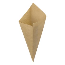 Sac Non-Tissé avec Anses Découpées Bleu Marine 17+5x22,5cm (200 Utés)