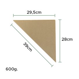 Cornet en Papier Ingraissable Kraft 39cm 600gr (1.600 Utés)