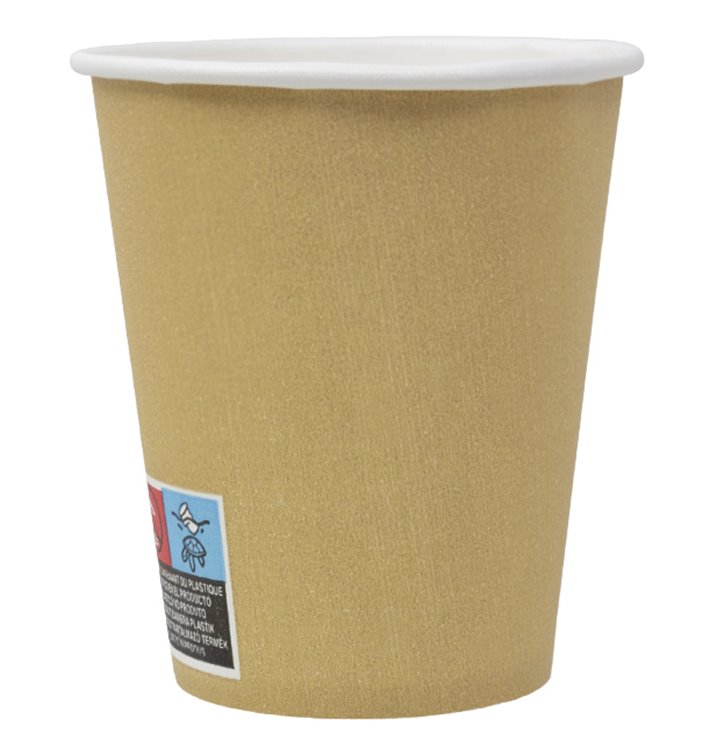 Papieren beker 9 Oz/280ml Kraft-Kraft Ø8,1cm (50 stuks) Papieren beker 9 Oz/280ml Kraft-Kraft Ø8,1cm (50 stuks)
