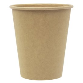 Papieren beker 9 Oz/280ml Kraft-Kraft Ø8,1cm (1.000 Stuks)