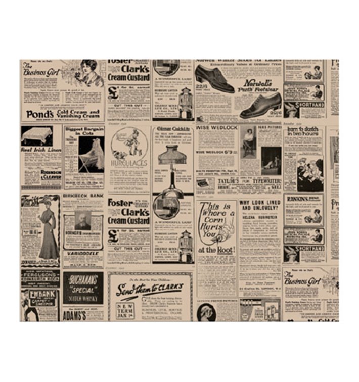 Papier Ingraissable Kraft Times 28x34cm (1.000 Utés) Papier Ingraissable Kraft Times 28x34cm (1.000 Utés)