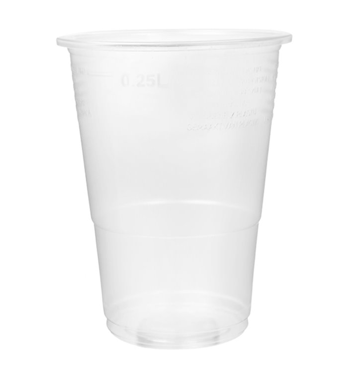 Plastic PP beker transparant 300ml Ø7,3cm (100 stuks) Plastic PP beker transparant 300ml Ø7,3cm (100 stuks)