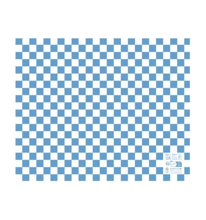 Graspapier inpakvellen “Vichy” Blauw 20x24,5cm (1.000 stuks) Graspapier inpakvellen “Vichy” Blauw 20x24,5cm (1.000 stuks)
