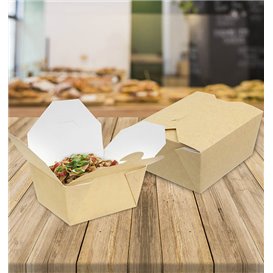 Oosterse Maaltijdbox Kraft 19,7x14x6,5cm 1800ml (200 Units)