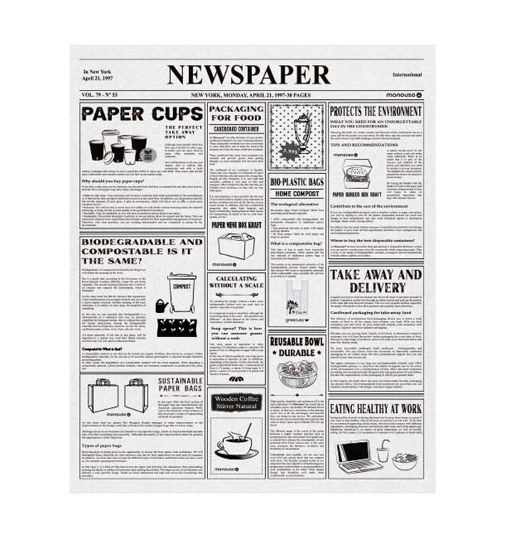 Graspapier inpakvellen Times 20x24,5cm (1.000 stuks) Graspapier inpakvellen Times 20x24,5cm (1.000 stuks)