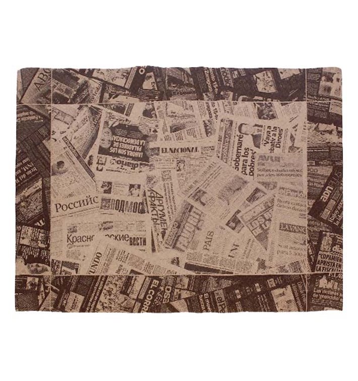 Set de Table papier 30x40cm Kraft "Presse" 50g (500 Utés) Set de Table papier 30x40cm Kraft "Presse" 50g (500 Utés)