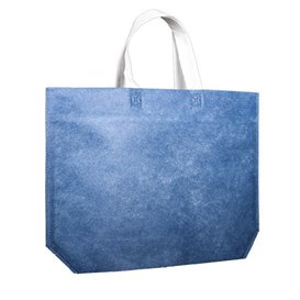 Niet Geweven Tas met Zeshoekige Base Blaw 44+10x30cm (25 stuks)