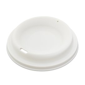 Couvercle Réutilisable en PP Crème pour Gobelet Ø9,6cm (50 Utés)