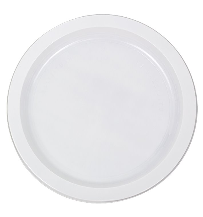 Assiette Réutilisable PS Plate Blanche 22cm (50 Utés) Assiette Réutilisable PS Plate Blanche 22cm (50 Utés)
