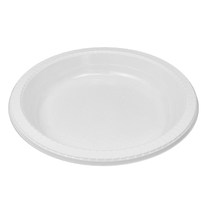 Herbruikbare bord PS Diep wit 22cm (50 stuks) Herbruikbare bord PS Diep wit 22cm (50 stuks)