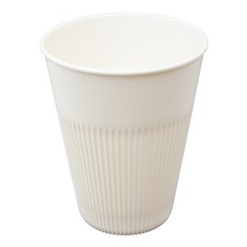 Duurzame Herbruikbare Beker PP Crème 355ml Ø9,6cm (25 stuks) 