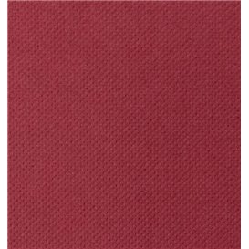Serviette en Papier Molletonnée 40x40cm 2E Bordeaux (1.200 Utés)