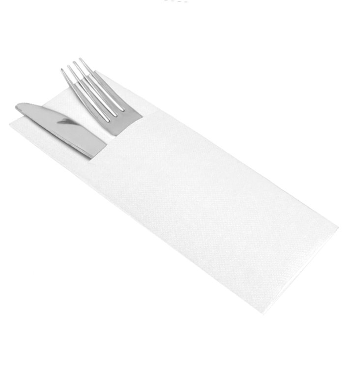 Zakvouw Papieren Servet Micropunt Wit 33x40cm (600 stuks) Zakvouw Papieren Servet Micropunt Wit 33x40cm (600 stuks)