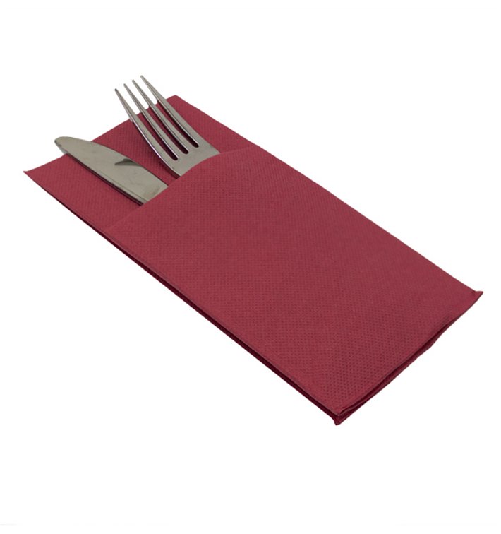 Zakvouw Papieren Servet Micropunt Bordeaux 40x40cm (30 stuks)