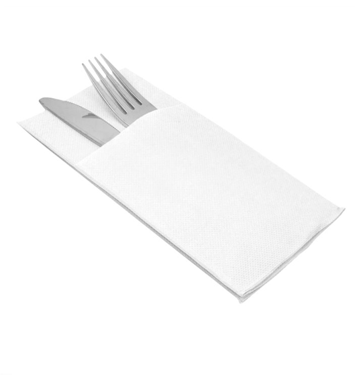 Zakvouw Papieren Servet Micropunt Wit 40x40cm (30 stuks) Zakvouw Papieren Servet Micropunt Wit 40x40cm (30 stuks)