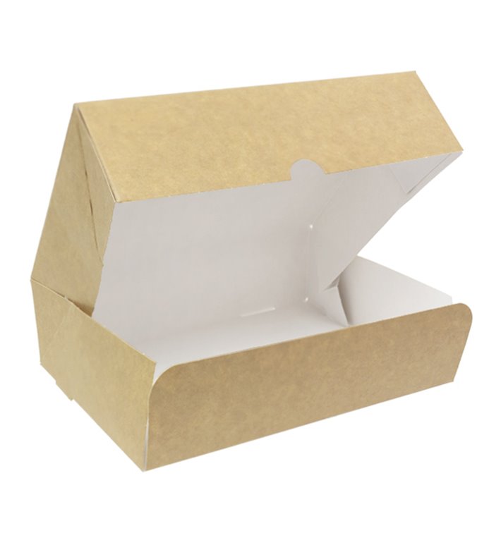 Gebakdoos Karton Kraft 18,2x13,6x5,2cm 500g (280 stuks) Gebakdoos Karton Kraft 18,2x13,6x5,2cm 500g (280 stuks)