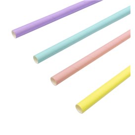 Paille Droite Papier Couleurs Ø1,2cm 20cm (3.000 Utés)