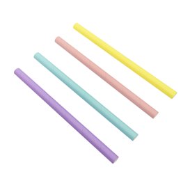 Paille Droite Papier Couleurs Ø1,2cm 20cm (3.000 Utés)