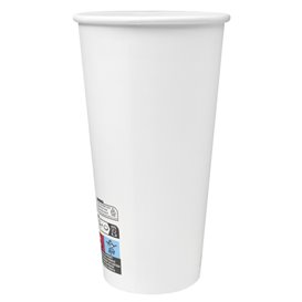 Gobelet Carton 20Oz/600ml Blanc Ø9,4cm (320 Utés)