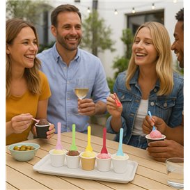 Cuillère à Glace Couleurs CPLA 10cm (100 Utés)