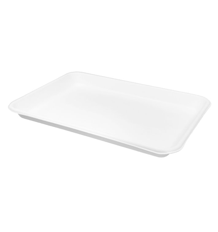 Suikerriet Dienblad Wit 24,5x17,5cm (50 stuks) Suikerriet Dienblad Wit 24,5x17,5cm (50 stuks)