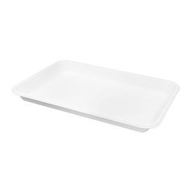 Plateau en Canne à Sucre Blanc 22,5x16cm (50 Utés)