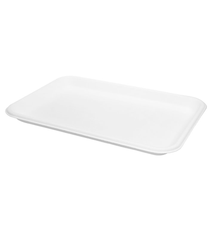 Suikerriet Dienblad Wit 20,5x14,5cm (500 stuks) Suikerriet Dienblad Wit 20,5x14,5cm (500 stuks)