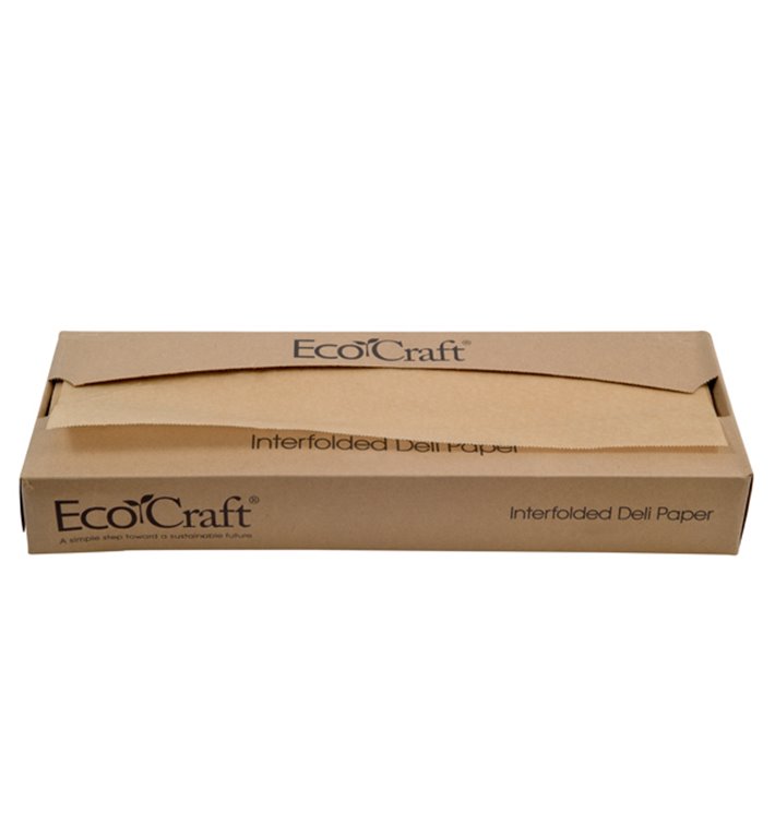 Vetvrij Inpakpapier Kraft in Dispenser 37,5x27cm (500 Stuks) Vetvrij Inpakpapier Kraft in Dispenser 37,5x27cm (500 Stuks)
