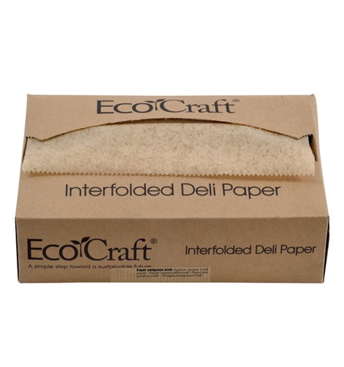 Papier Ingraissable Kraft en Distributeur 20,6x27cm (500 Utés) Papier Ingraissable Kraft en Distributeur 20,6x27cm (500 Utés)