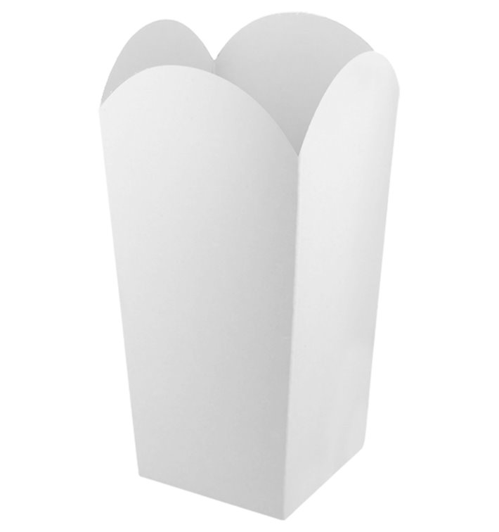 Etuis à Pop-Corn Petit Blanc 45gr 6,5x8,5x15cm (25 Utés) Etuis à Pop-Corn Petit Blanc 45gr 6,5x8,5x15cm (25 Utés)