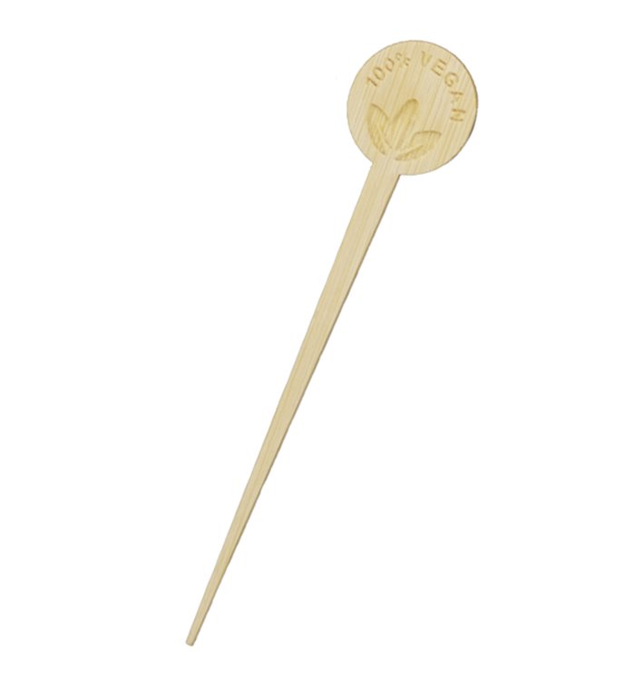 Veganistische Bamboespies 10cm (600 stuks) Veganistische Bamboespies 10cm (600 stuks)