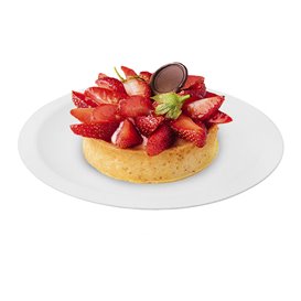 Assiette Dure Réutilisable Plate Blanc PP Ø18,5cm (25 Utés)