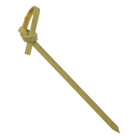 Pique en Bambou "Boucle" 7cm Naturelle en Boîte (250 Unités)